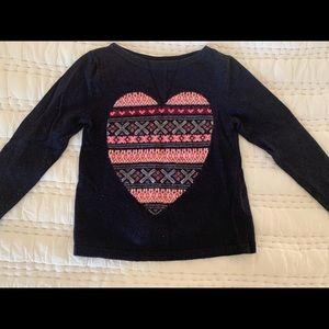 Girl J Crew Wool Heart Sweater